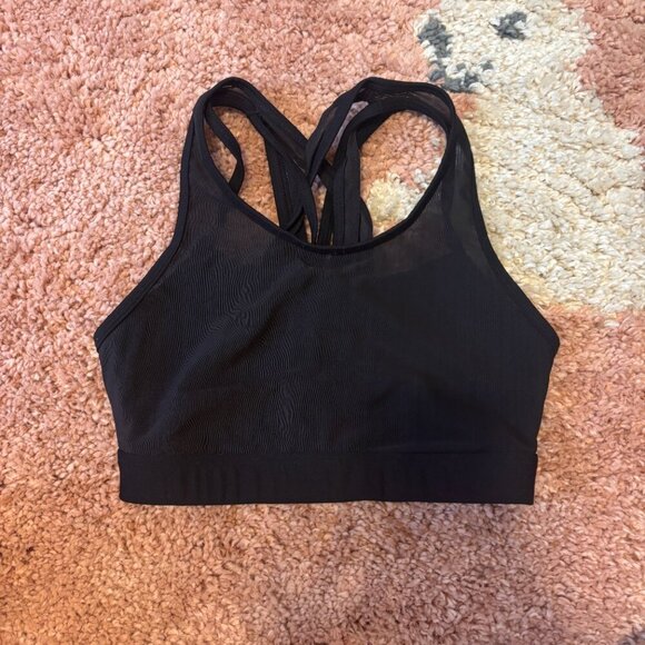 Fabletics Women's Faye Black High Impact Sports Bra Training - See Measurements - Picture 4 of 8